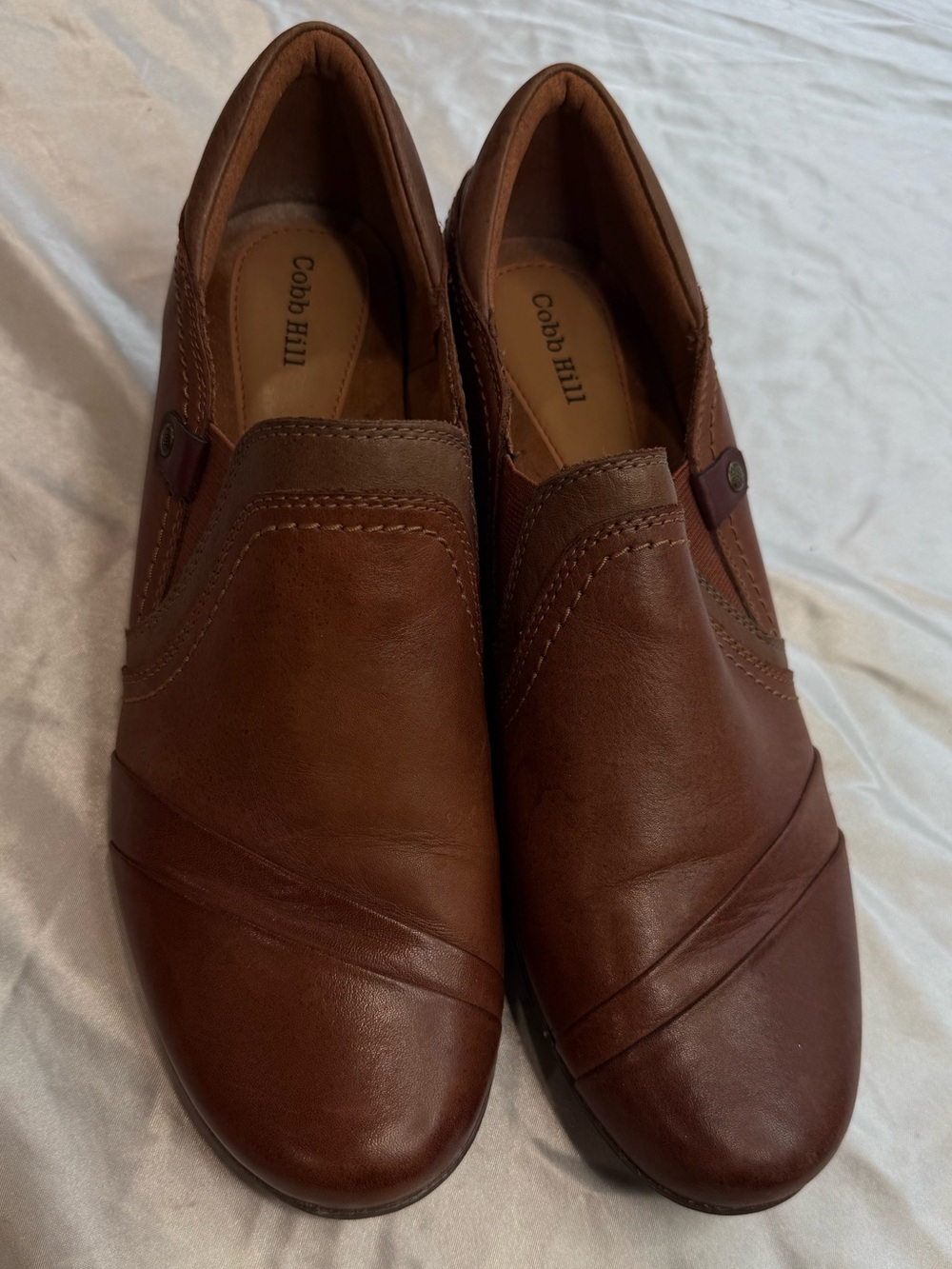 Cobb Hill by New Balance Women’s Brown Leather Slip-On Loafers